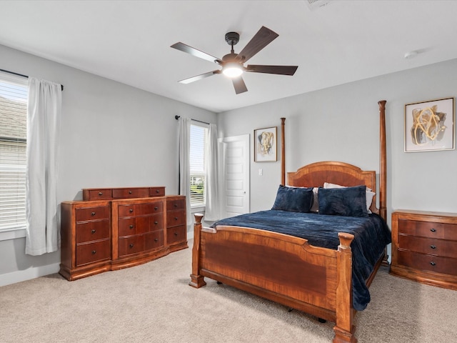 21310 Blue Wood Aster Ct, Cypress, TX 77433 - bedroom featuring carpet flooring and a ceiling fan