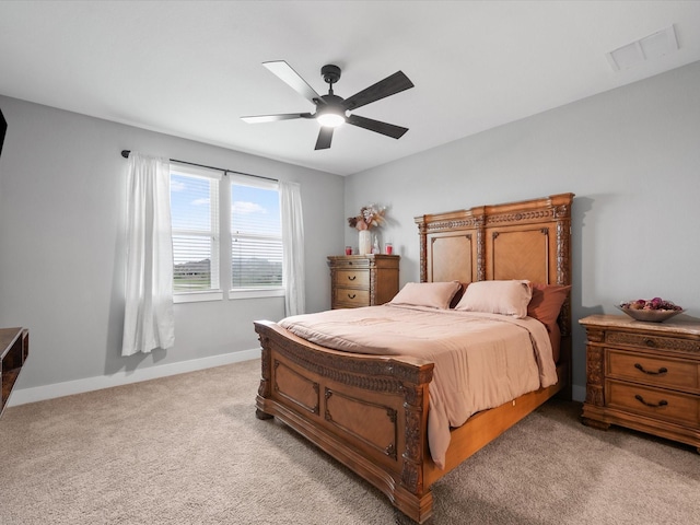 21310 Blue Wood Aster Ct, Cypress, TX 77433 - bedroom with light carpet and a ceiling fan