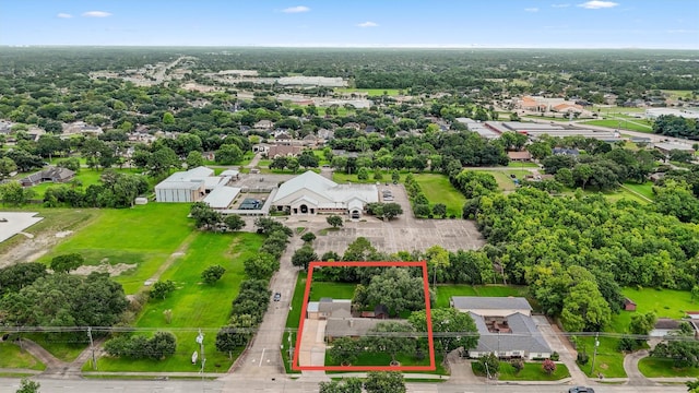 3101 Yost Blvd, Pearland, TX 77581 - aerial view of residential area with property boundaries highlighted