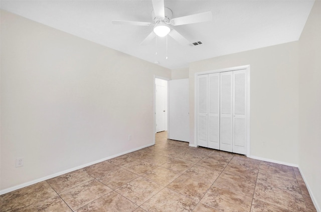 10314 Paintbrush Ln, Sugar Land, TX 77498 - unfurnished bedroom with a closet and a ceiling fan