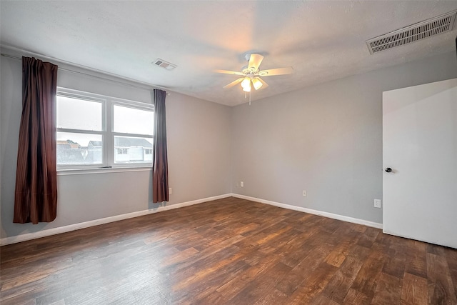 10318 Rockcrest Dr, Houston, TX 77041 - spare room featuring wood finished floors and a ceiling fan