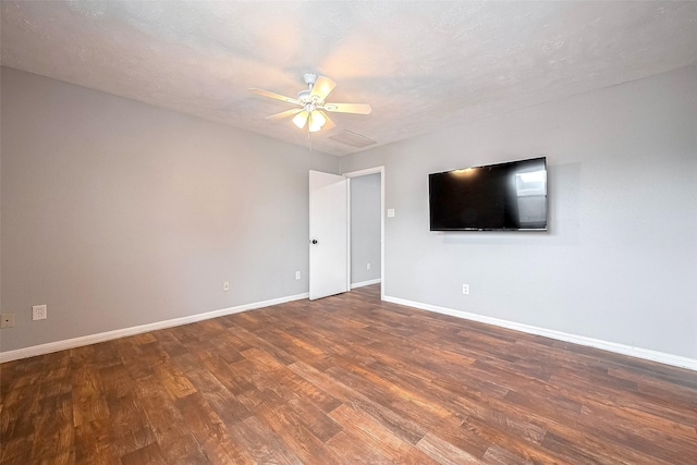 10318 Rockcrest Dr, Houston, TX 77041 - empty room with wood finished floors and ceiling fan