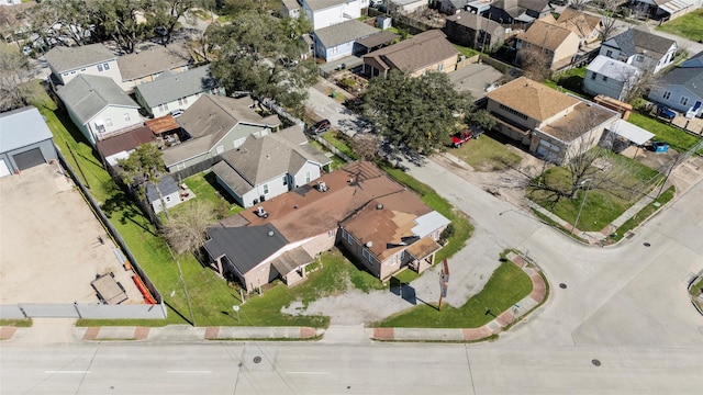 4110 N Main St, Houston, TX 77009 - aerial overview of property's location featuring nearby suburban area