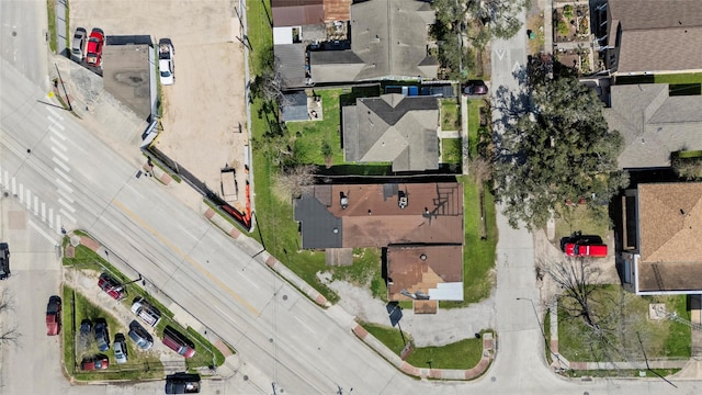 4110 N Main St, Houston, TX 77009 - aerial view of property's location with nearby suburban area
