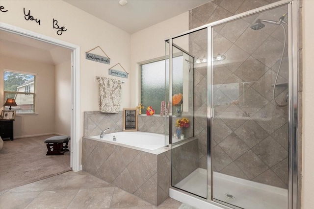 30119 Saw Oaks Dr, Magnolia, TX 77355 - full bath with a bath and a stall shower