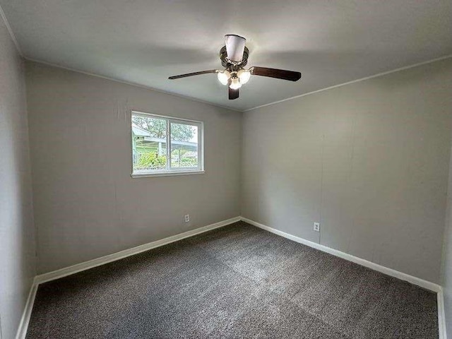 7717 Bigwood St, Houston, TX 77016 - carpeted spare room featuring a ceiling fan and baseboards