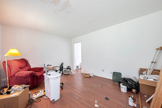 25107 Broughton St, Spring, TX 77373 - office area with wood finished floors