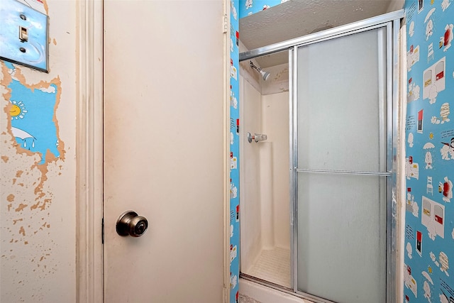 25107 Broughton St, Spring, TX 77373 - full bathroom with a shower stall