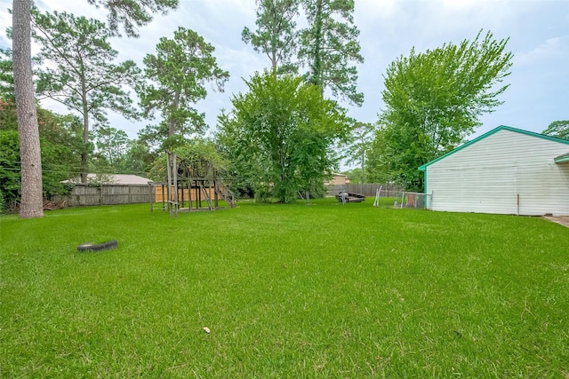 25107 Broughton St, Spring, TX 77373 - view of yard featuring a playground