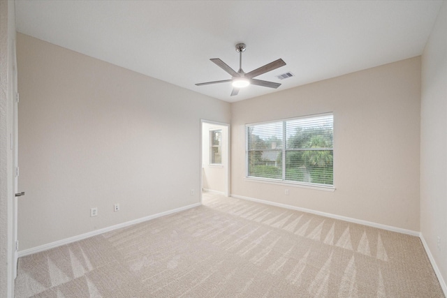 15411 Driftwood Oak Ct, Houston, TX 77059 - spare room featuring ceiling fan and light colored carpet