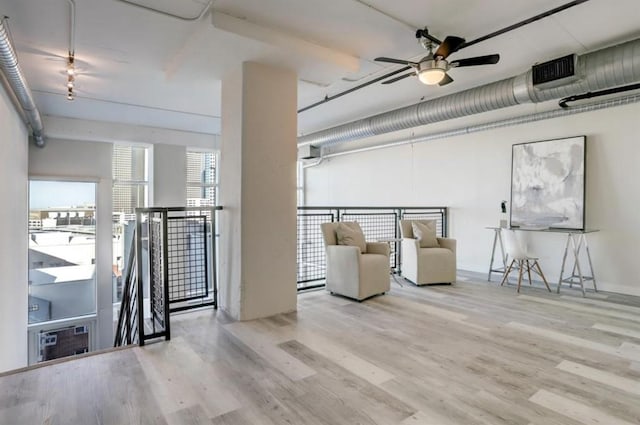 2000 Bagby St Unit 9420, Houston, TX 77002 - interior space featuring wood finished floors and ceiling fan