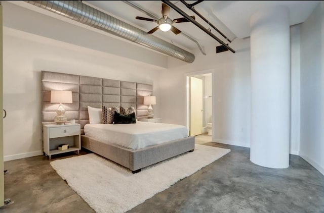 2000 Bagby St Unit 9420, Houston, TX 77002 - bedroom featuring finished concrete flooring and connected bathroom