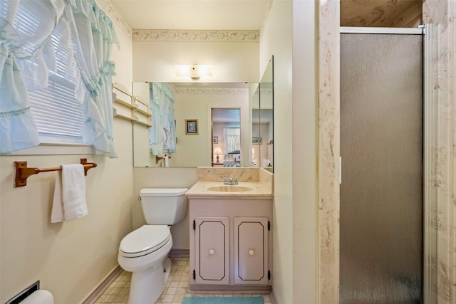 91 E Post Oak Ln, Shepherd, TX 77371 - full bathroom featuring a stall shower and vanity