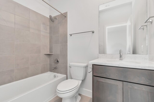 21118 Chelton Beach Dr, Cypress, TX 77433 - bathroom featuring vanity and bathtub / shower combination