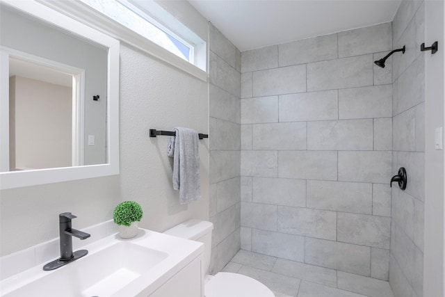10260 Field Stone Dr, Houston, TX 77041 - full bathroom with a tile shower and vanity