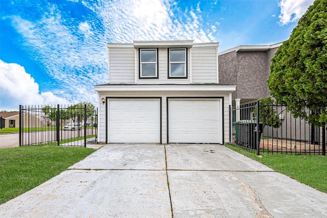 10260 Field Stone Dr, Houston, TX 77041 - view of front facade featuring concrete driveway, a garage, and a gate