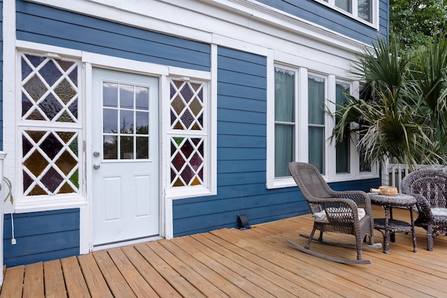 501 Branch St, Taylor, TX 76574 - view of wooden terrace