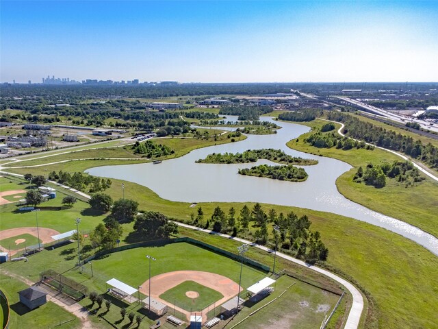 5815 Dryad Dr, Houston, TX 77035 - bird's eye view of a large body of water