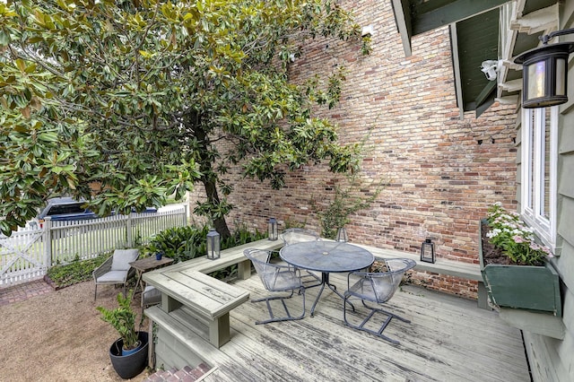 1917 Brun St, Houston, TX 77019 - deck with outdoor dining space