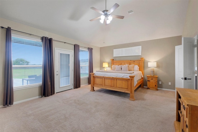 7518 Tejas Lakes Trl, Needville, TX 77461 - bedroom featuring light colored carpet and ceiling fan