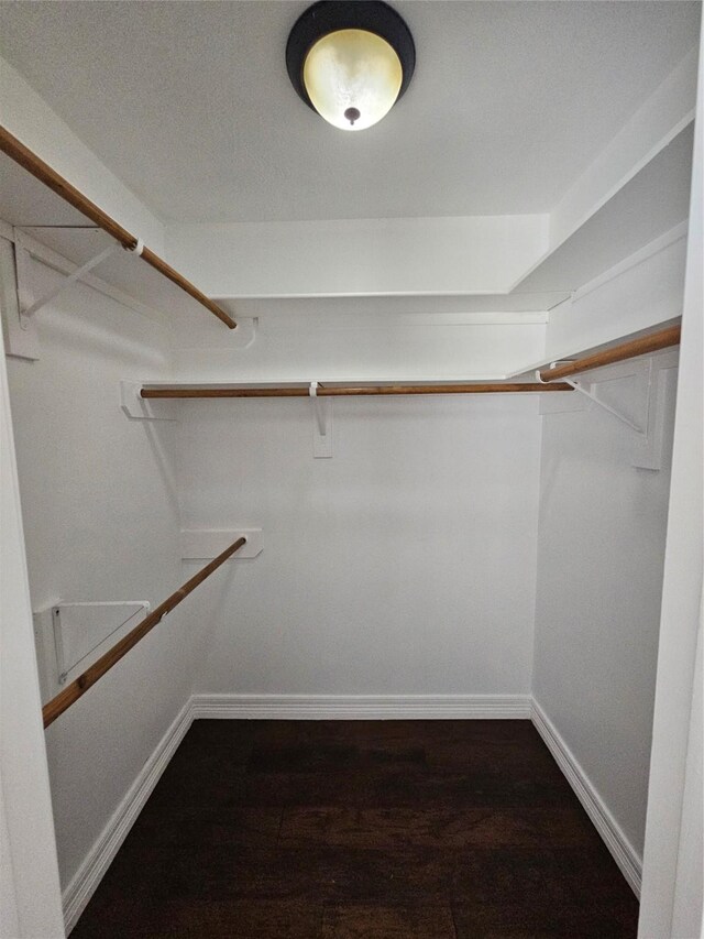 9207 Dairy View Ln, Houston, TX 77099 - walk in closet featuring dark wood-style flooring