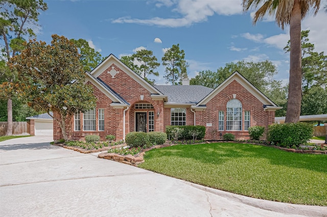 14610 Sandler Ct, Cypress, TX 77429 - view of front of property featuring brick siding and roof with shingles