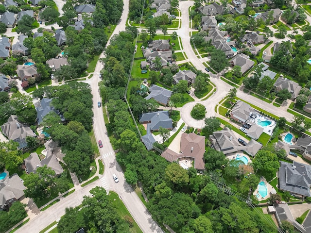 14610 Sandler Ct, Cypress, TX 77429 - aerial overview of property's location with nearby suburban area and a pool