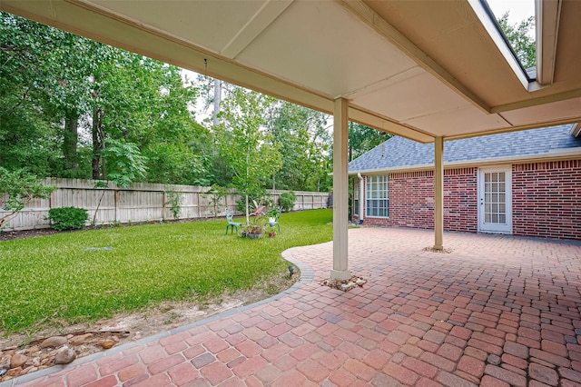14610 Sandler Ct, Cypress, TX 77429 - fenced backyard with a patio area
