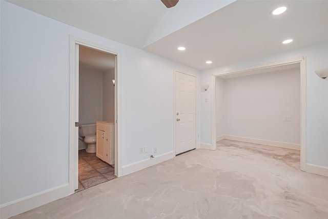 501 Gale St, Houston, TX 77009 - basement featuring recessed lighting and a ceiling fan