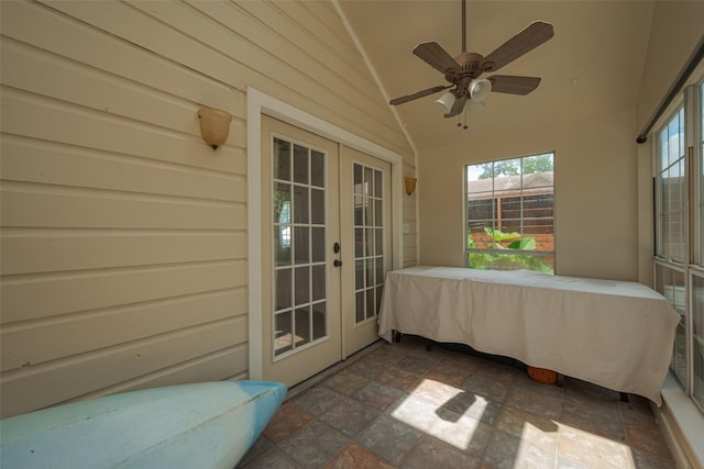 501 Gale St, Houston, TX 77009 - sunroom / solarium with french doors, healthy amount of natural light, and vaulted ceiling