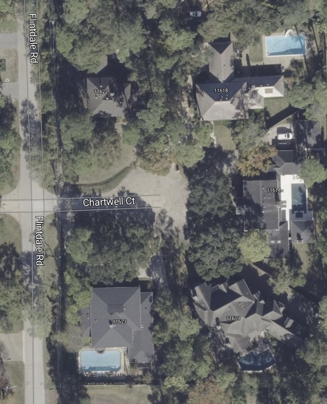 11622 Chartwell Ct, Bunker Hill Village, TX 77024 - aerial view of property's location