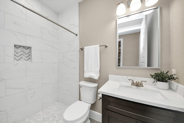 203 Pinedale Ave, Arcola, TX 77583 - full bath featuring vanity and a tile shower