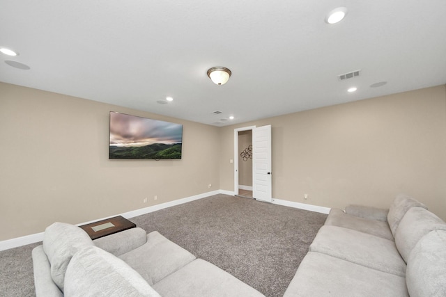 203 Pinedale Ave, Arcola, TX 77583 - carpeted living area with recessed lighting and baseboards