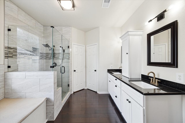 6111 Branch Lake Dr, Houston, TX 77066 - full bath with a stall shower and double vanity