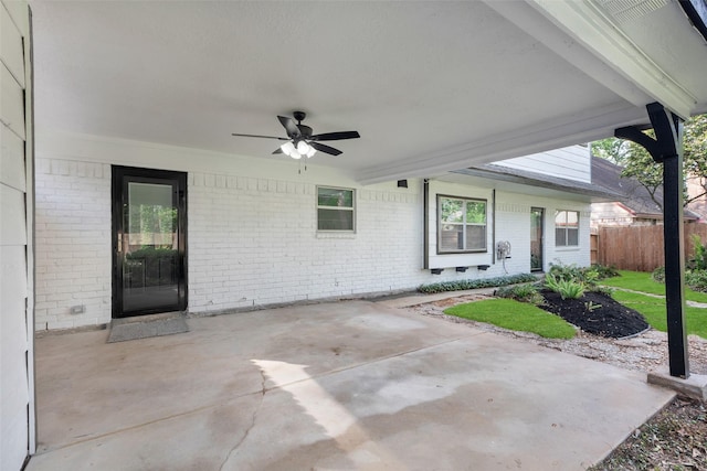 5206 Summerfield Ln, Spring, TX 77379 - view of patio / terrace with a ceiling fan