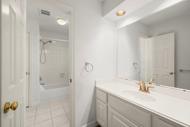 1922 Stormcroft Cir, Katy, TX 77450 - full bathroom featuring tile patterned flooring, vanity, and shower / bathtub combination