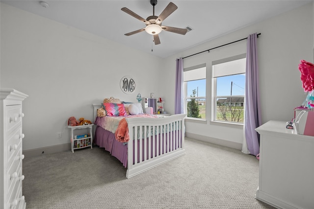 14923 Old Irish Farm Rd, Baytown, TX 77523 - bedroom with carpet and ceiling fan