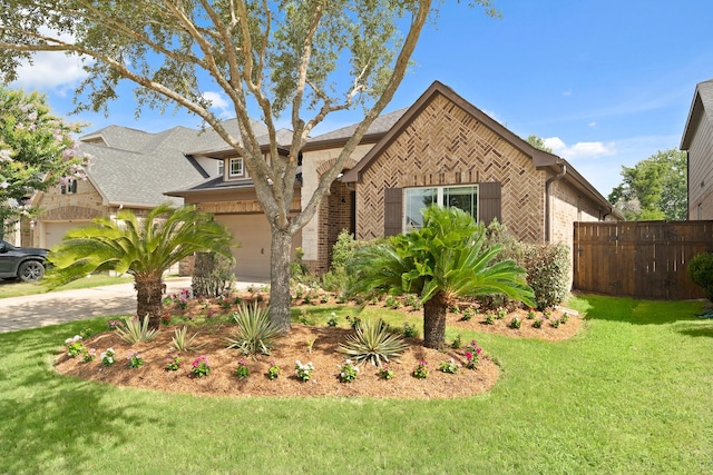 3426 Satton Ranch Ln, Fulshear, TX 77441 - view of front of property with brick siding, a garage, and driveway