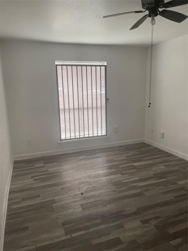 5625 Antoine Dr Unit 1011, Houston, TX 77091 - unfurnished room featuring a ceiling fan and dark wood-style flooring