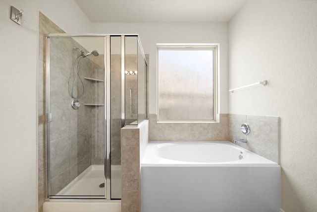 6406 Shadowbrook Hollow Trl, Katy, TX 77493 - full bathroom featuring a stall shower and a garden tub