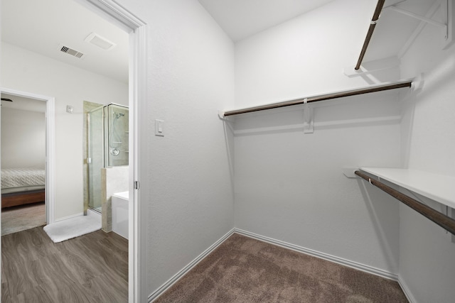 6406 Shadowbrook Hollow Trl, Katy, TX 77493 - walk in closet with wood finished floors