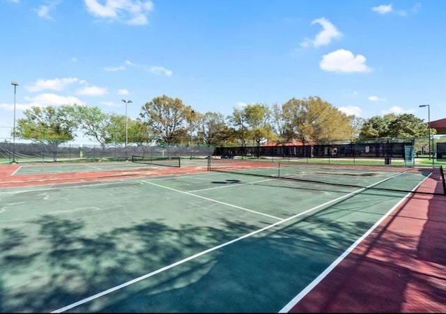16707 Libson Falls Dr, Houston, TX 77095 - view of tennis court featuring community basketball court