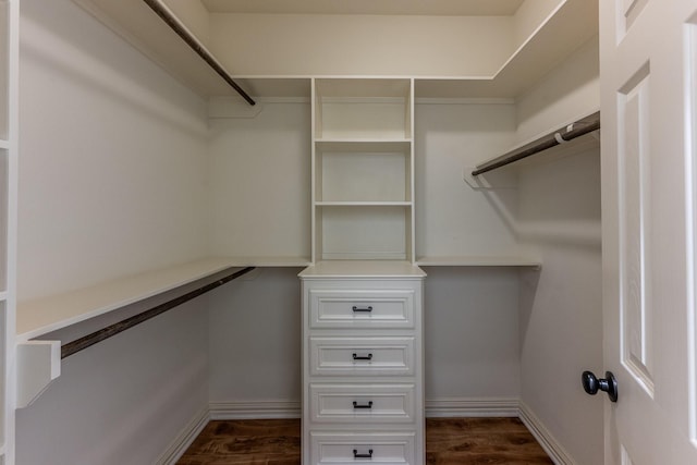 104 Drexal Dr, Huntsville, TX 77340 - spacious closet featuring dark wood-type flooring