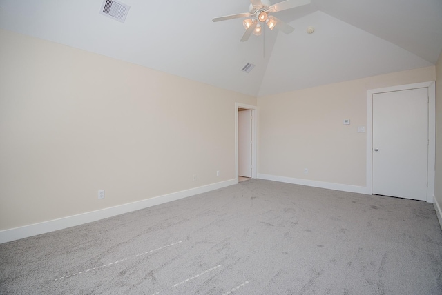 9703 Riddlewood Ln, Houston, TX 77025 - carpeted spare room with ceiling fan and high vaulted ceiling