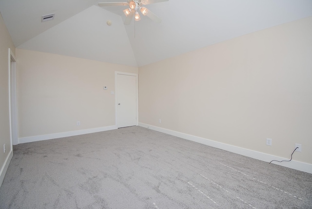 9703 Riddlewood Ln, Houston, TX 77025 - carpeted spare room with ceiling fan and high vaulted ceiling