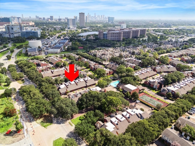 7447 Cambridge St Unit 15, Houston, TX 77054 - drone / aerial view of skyline