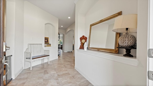 15314 Icet Creek Ave, Mont Belvieu, TX 77523 - hall with arched walkways and recessed lighting