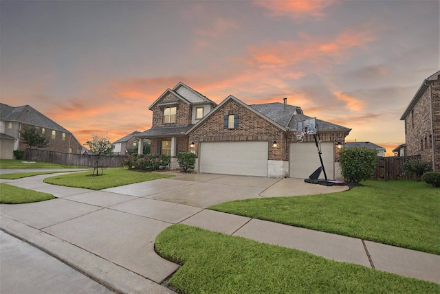 20503 Montecrest Cir, Spring, TX 77379 - view of front of property featuring brick siding, a garage, and concrete driveway