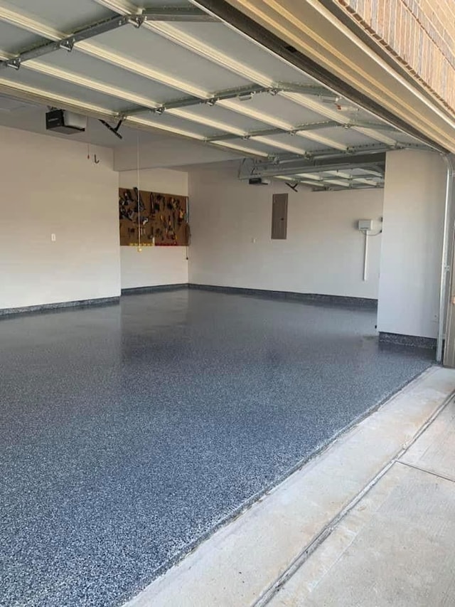 20503 Montecrest Cir, Spring, TX 77379 - garage featuring electric panel and a garage door opener