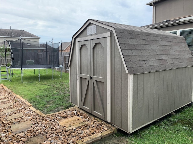 20503 Montecrest Cir, Spring, TX 77379 - view of shed with a trampoline
